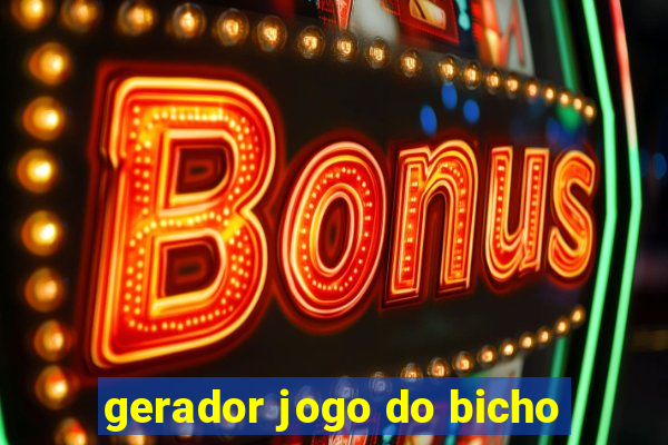 gerador jogo do bicho